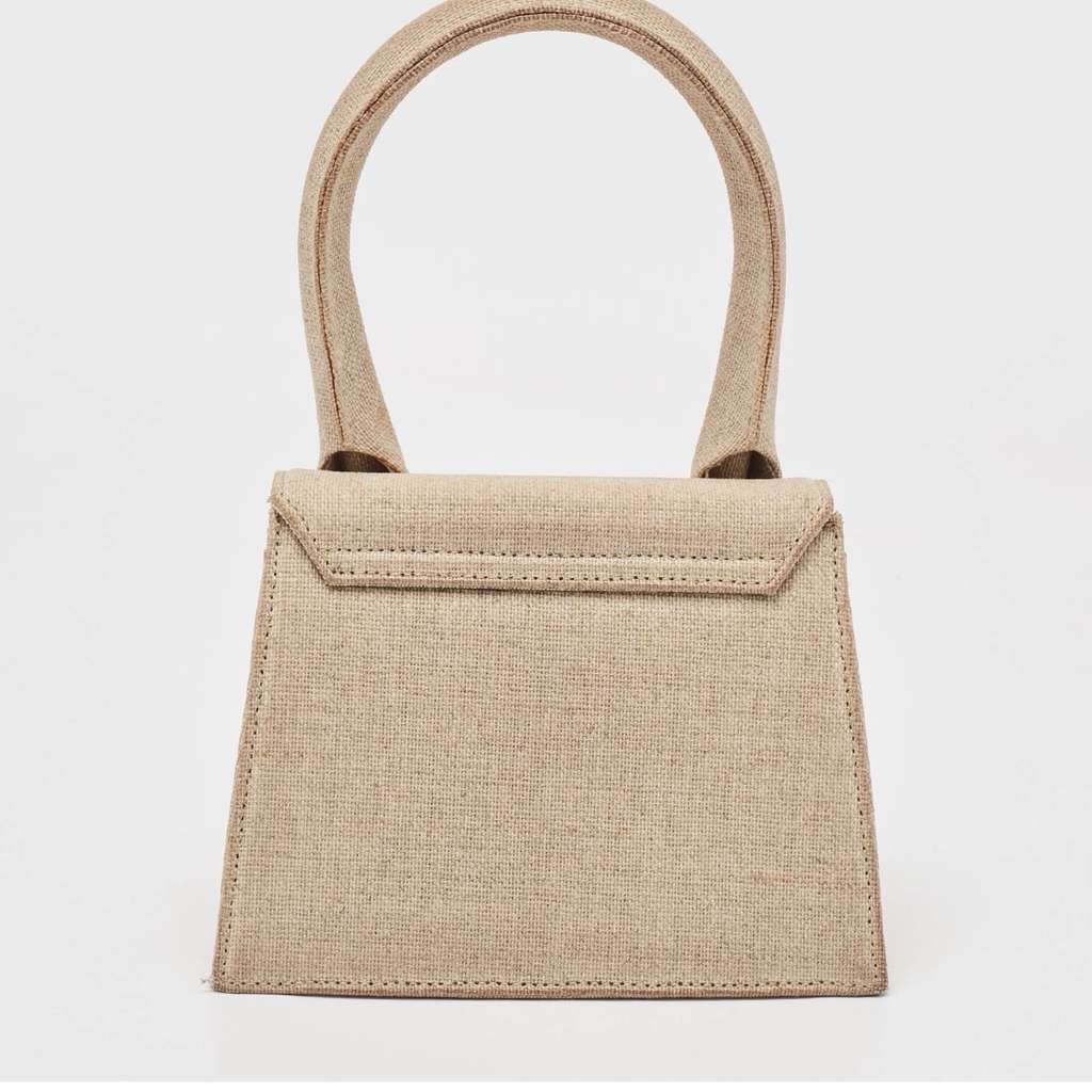 Jacquemus Le Chiquito Beige Canvas Good - Back View