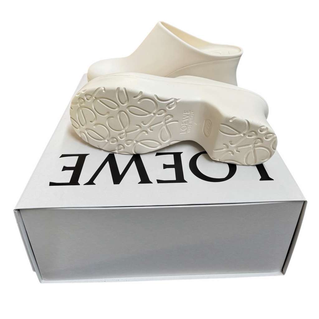 Loewe Loewe Terra Foam Clog White Rubber Never worn, with tag - Box View