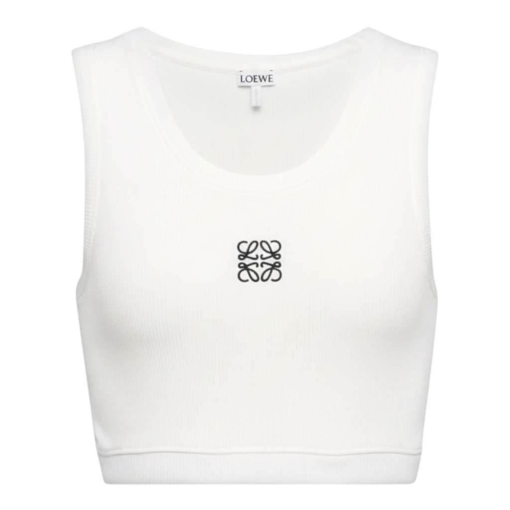 Loewe Loewe X Anagram Cropped White Cotton Never worn, with tag - Front View