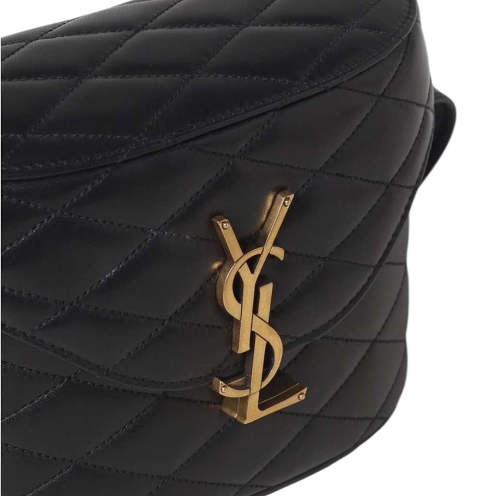 Saint Laurent Saint Laurent Monogram June Black Leather Never worn, with tag - Box View