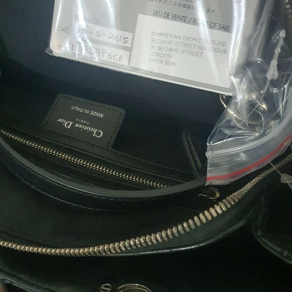 Christian Dior Dior Black Cannage Black Leather Very good condition - Box View
