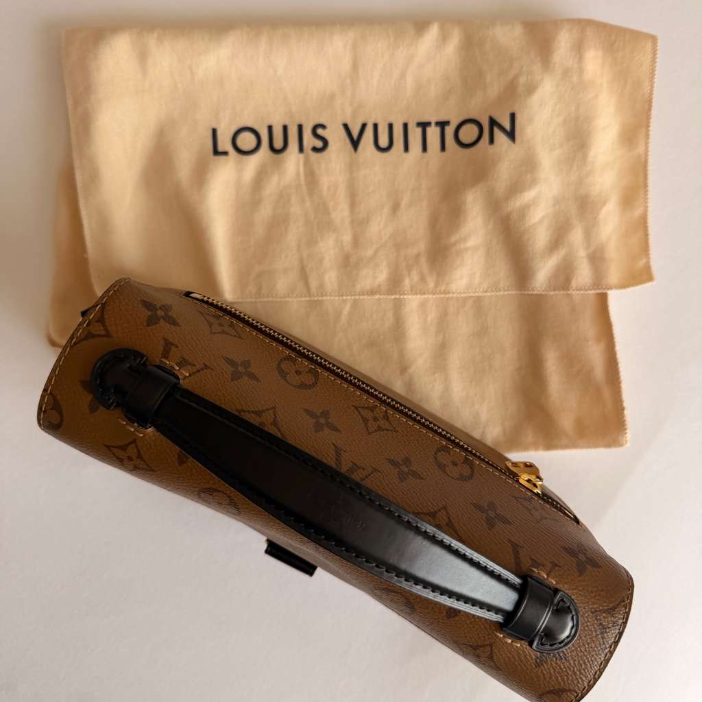 Louis Vuitton Pochette Metis Brown Canvas Very good condition - Box View