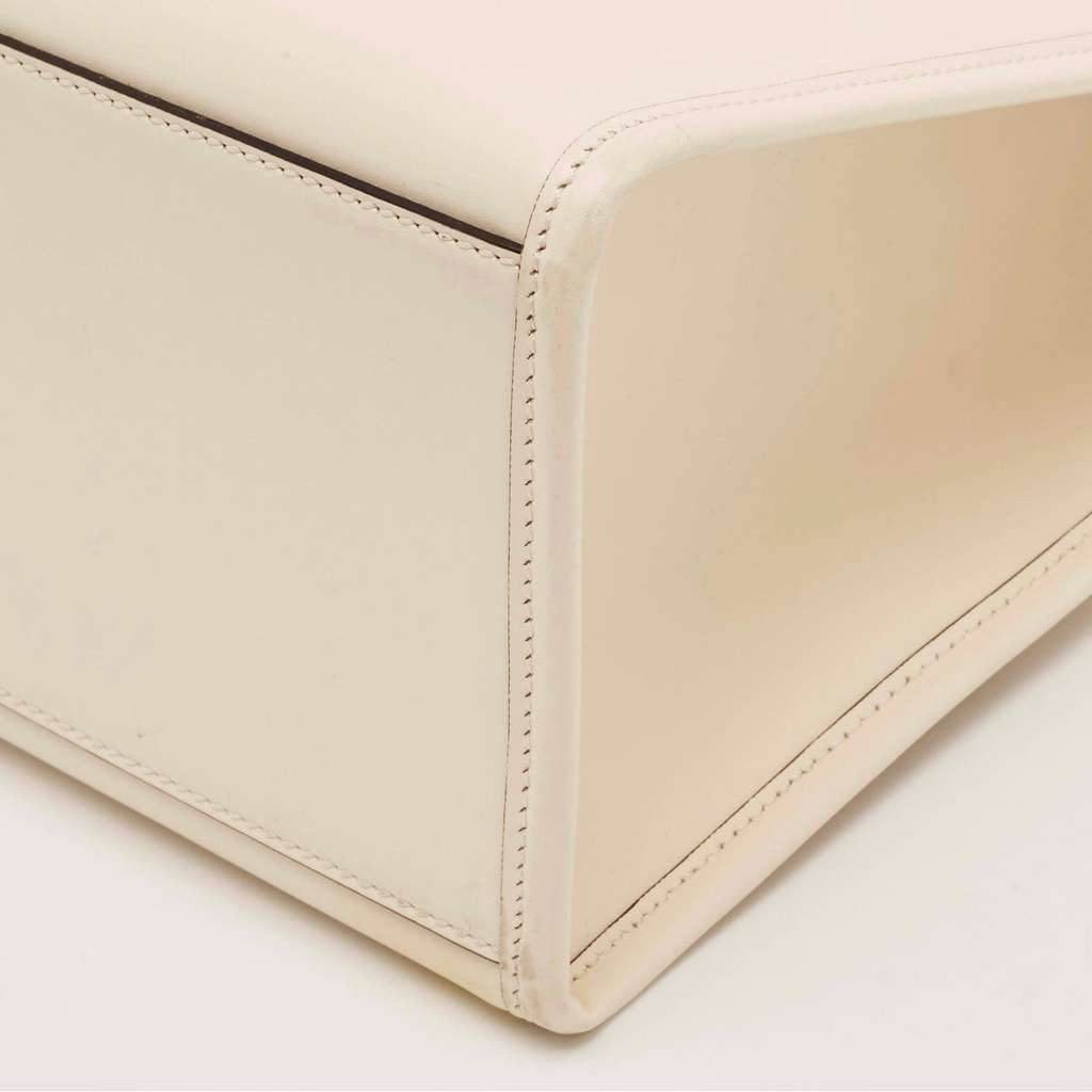 Fendi Fendi Sunshine Medium Ivory White Leather Good condition - Box View