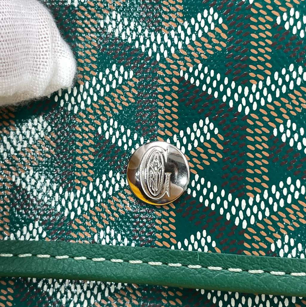 Goyard Saint Louis PM Green Green Canvas Never worn - Box View