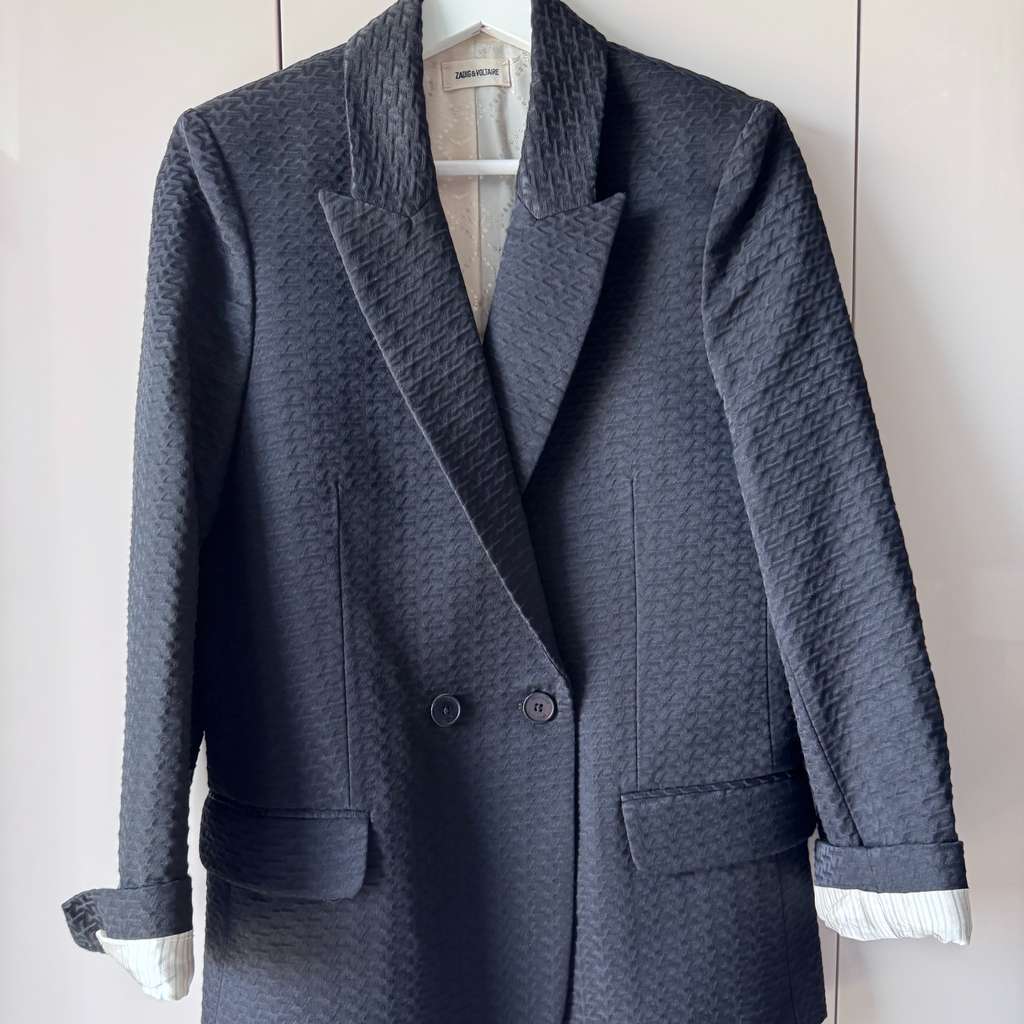 Zadig & Voltaire ZV monogrammed French jacquard Black Cotton Very good - Box View