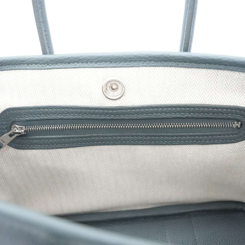 Hermès Garden Party 23 K Green Leather Very good - Box View