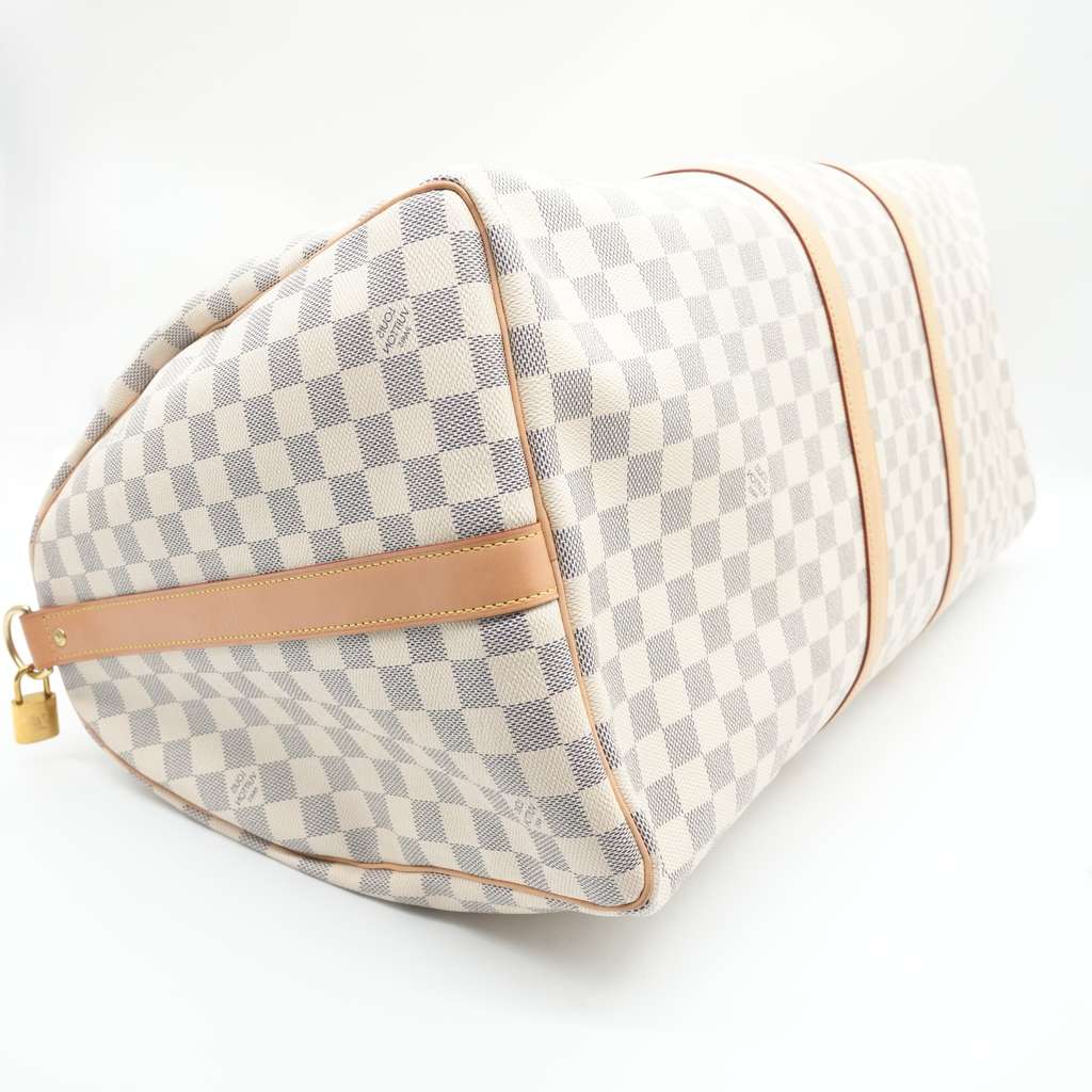 Louis Vuitton Keepall Bandouliere 55 Beige Plastic Very good - Box View