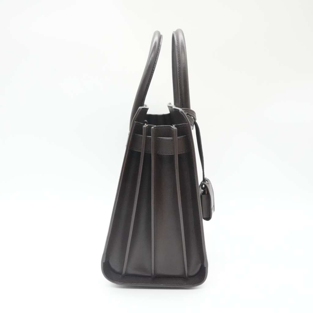 Saint Laurent Sac du Jour Brown Burgundy Leather Good - Box View