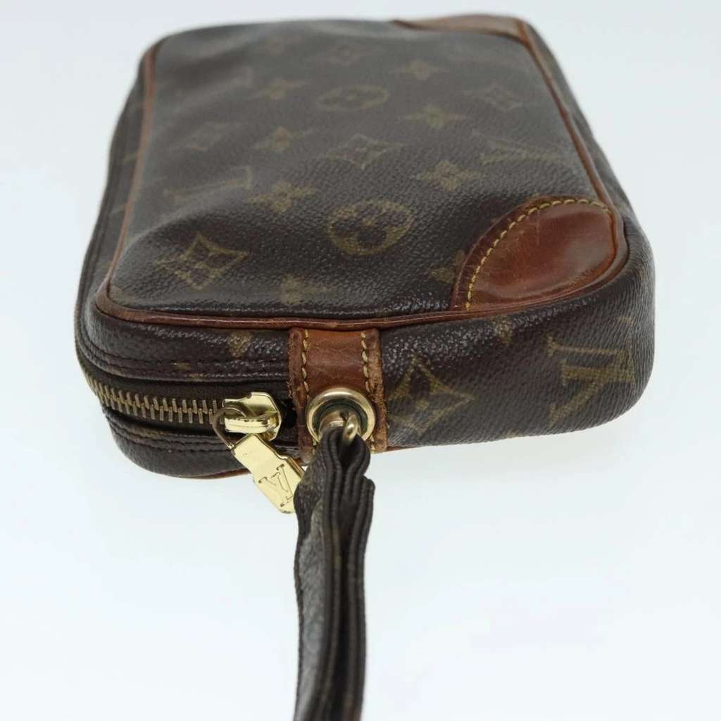 Louis Vuitton Clutch Bag Brown Canvas Good condition - Box View