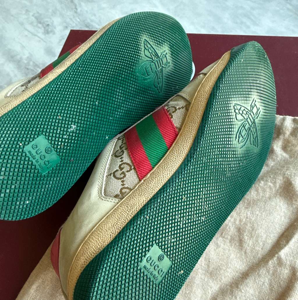 Gucci Screener Beige Cotton Very good - Box View