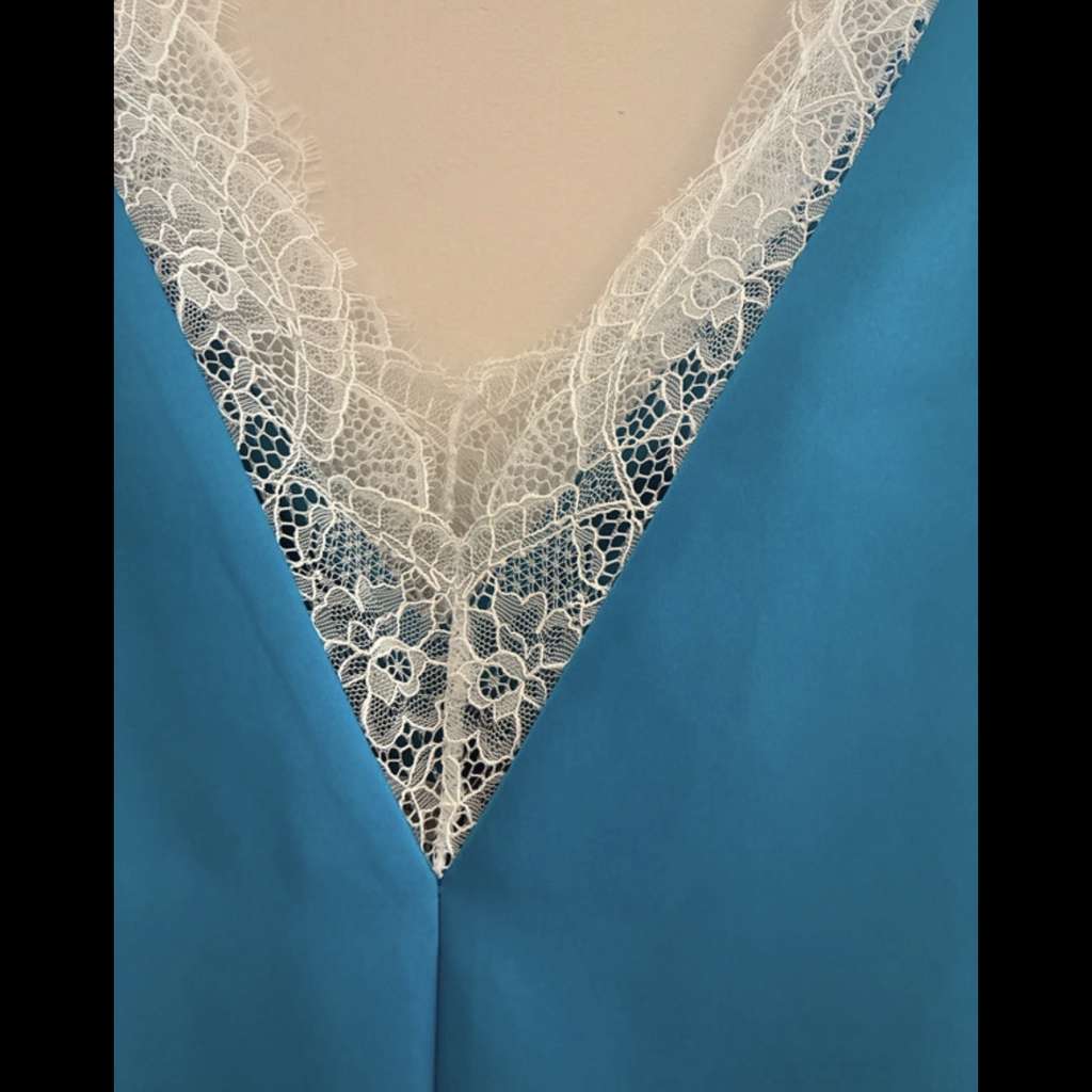 JW ANDERSON SS25 Runway 'Wrapped' Dress Blue Satin Never worn, with tag - Box View