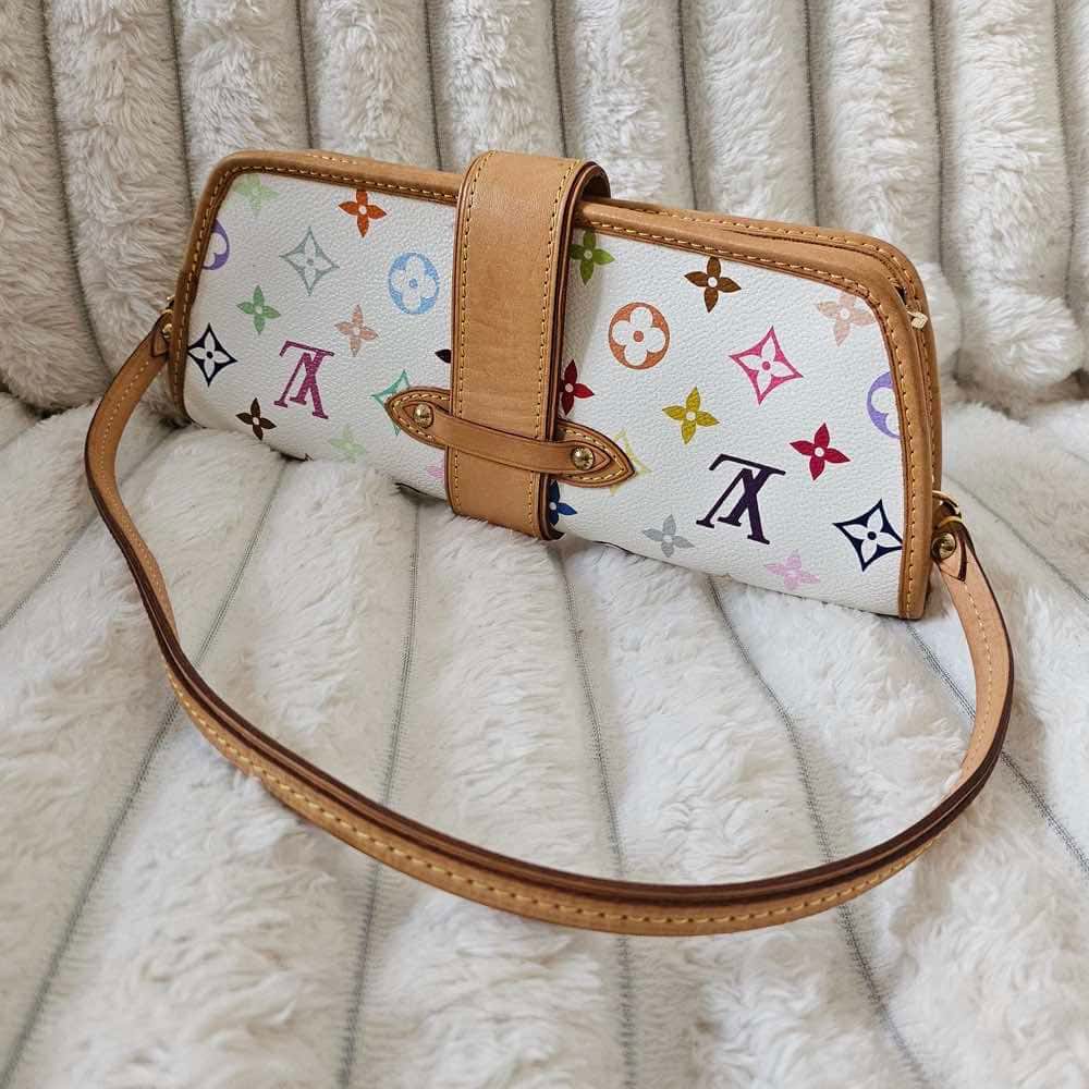 Louis Vuitton Murakami Shirley White Canvas Gold Good - Box View