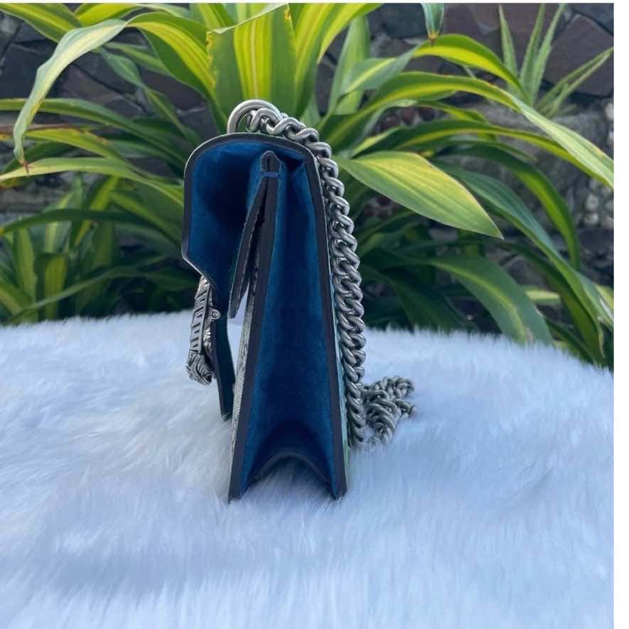 Gucci Mini Dionysus Blue Silver Good condition - Box View