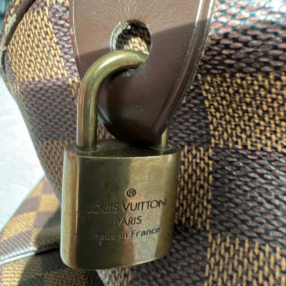 Louis Vuitton Speedy Brown Canvas Bronze Fair - Box View