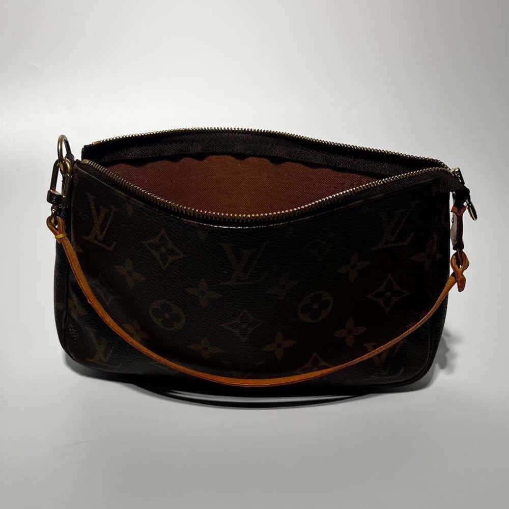 Louis Vuitton Pochette Accessoires Grey Canvas Leather Fair - Box View