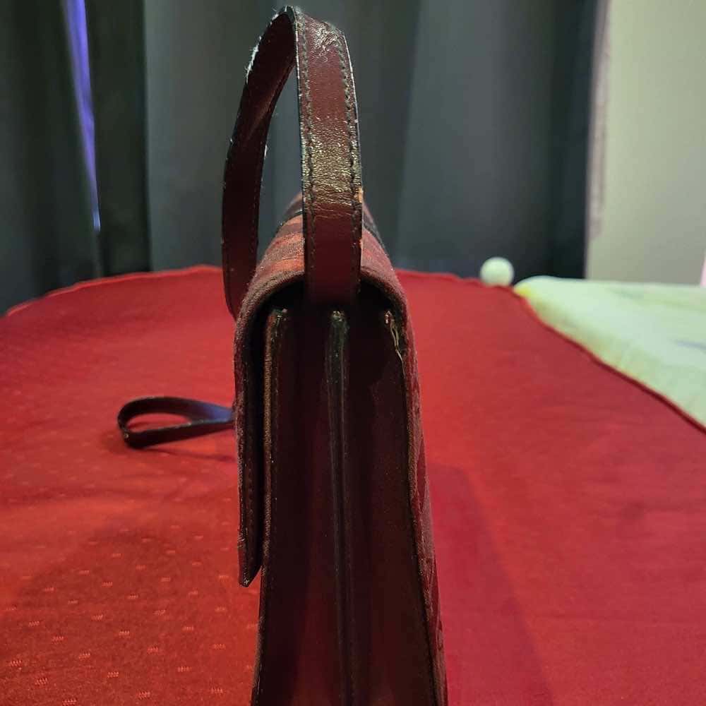 Balenciaga Vintage Bag Burgundy Canvas Gold Fair condition - Box View