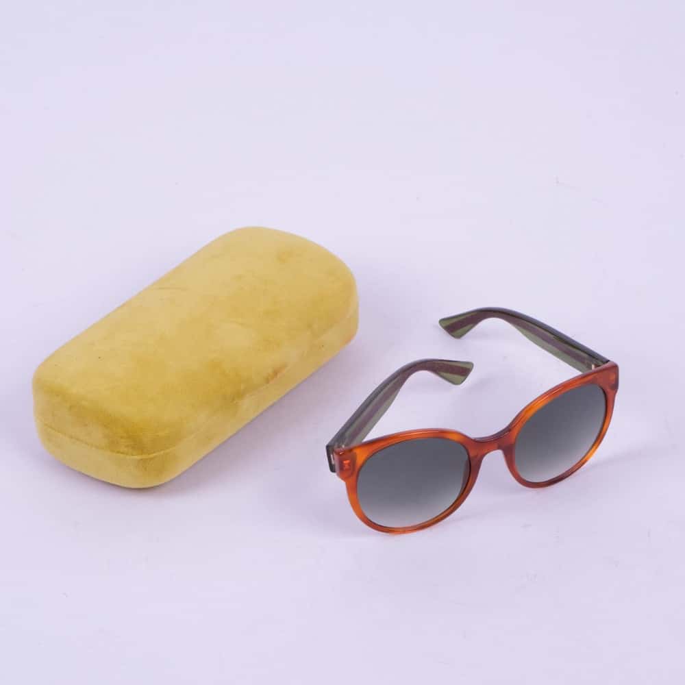 Gucci Avana Sunglasses Brown Plastic Very good - Inside View