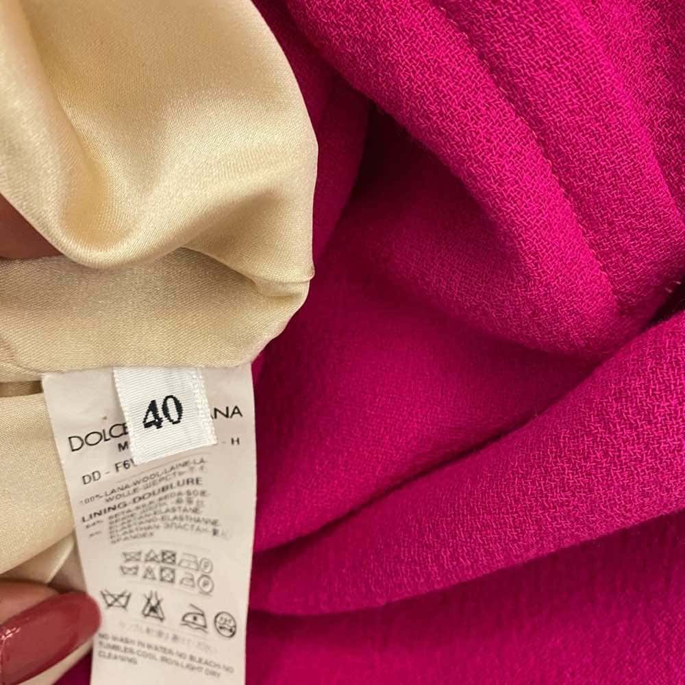 Dolce & Gabbana Mini Dress Pink Wool Very good condition - Box View