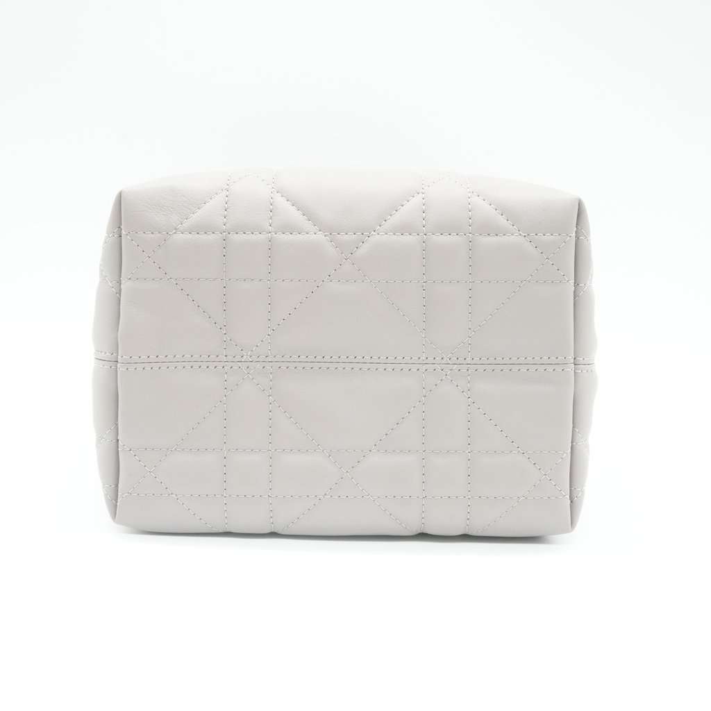 Dior Small Toujours Vertical Tote Grey Leather Never worn - Inside View