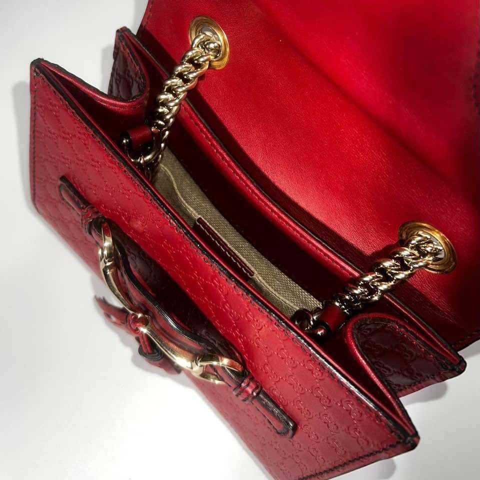 Gucci Mini Emily Red Leather Gold Very good condition - Inside View