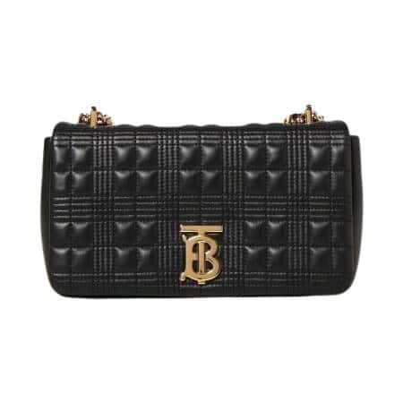 Burberry Lola Black Leather Gold Very good - Front View