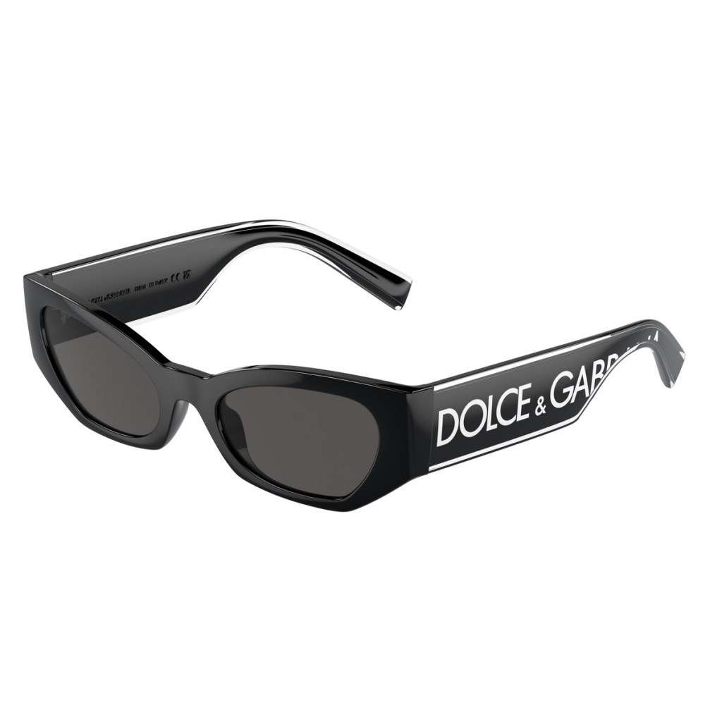 Dolce & Gabbana Cateye Sunglasses Black Plastic Polycarbonate Never worn, with tag - Front View