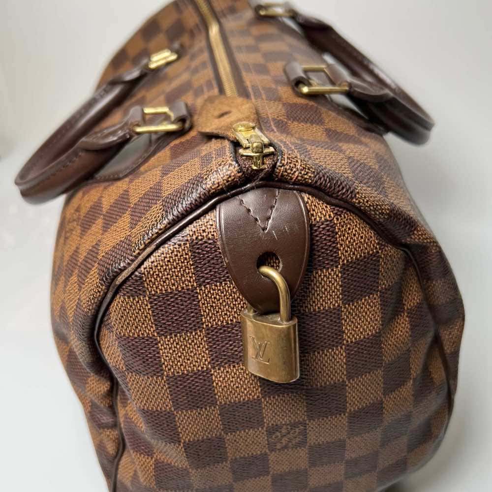 Louis Vuitton Speedy Brown Canvas Bronze Fair - Inside View
