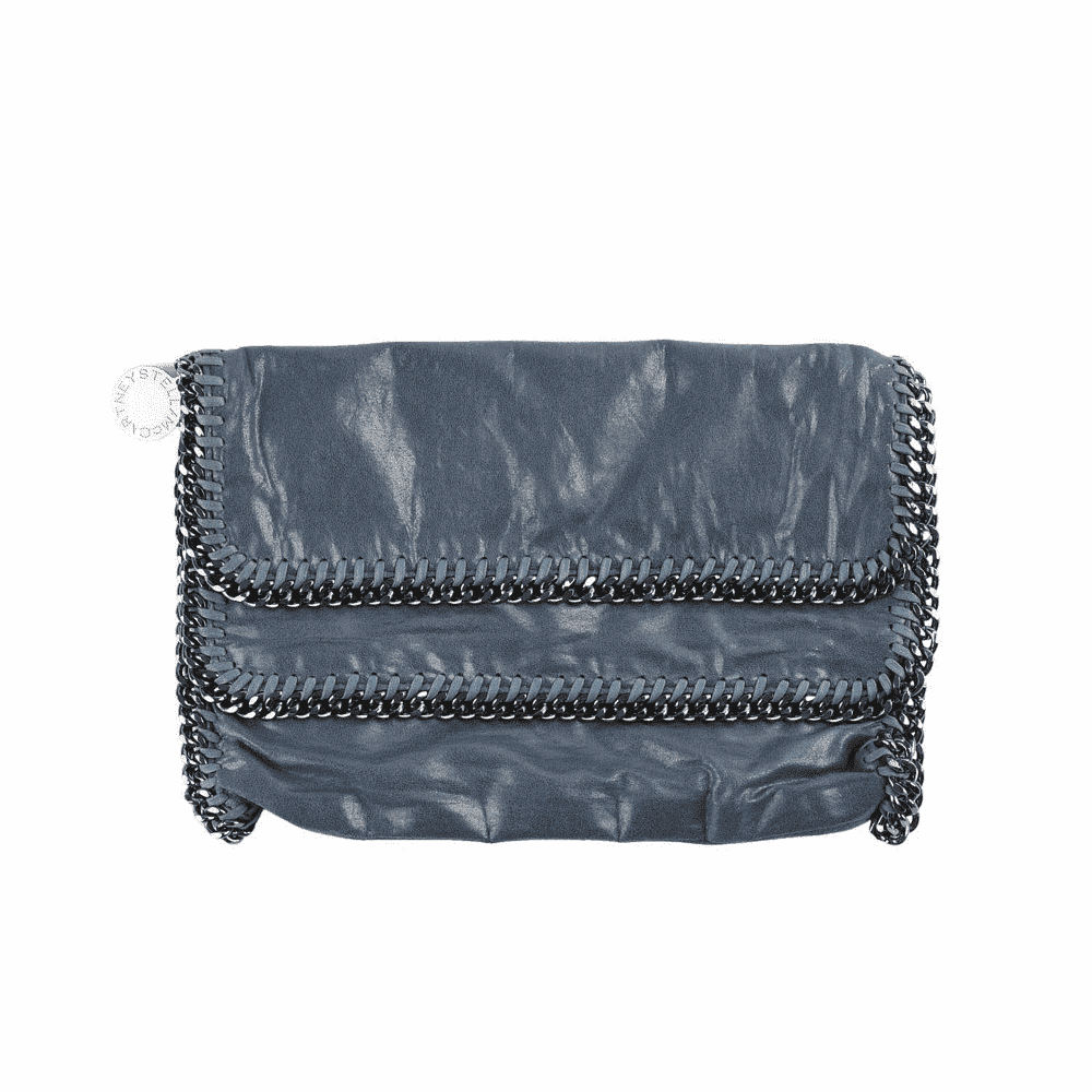 Stella McCartney Falabella Clutch Blue Leather Very good - Front View