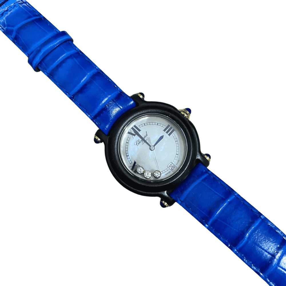 Chopard Happy Sport Watch Blue Good - Front View