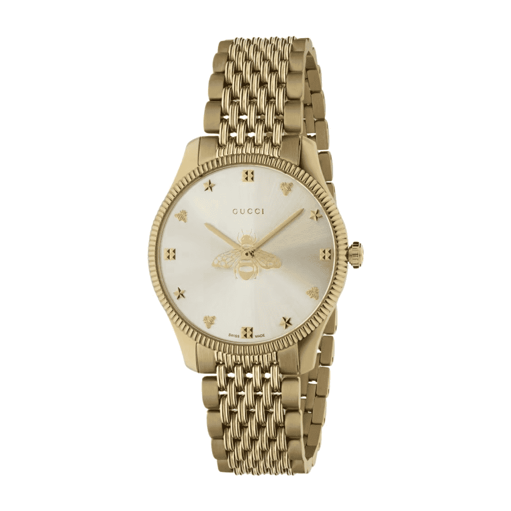 Gucci G-Timeless 36 mm Gold Never worn, with tag - Front View