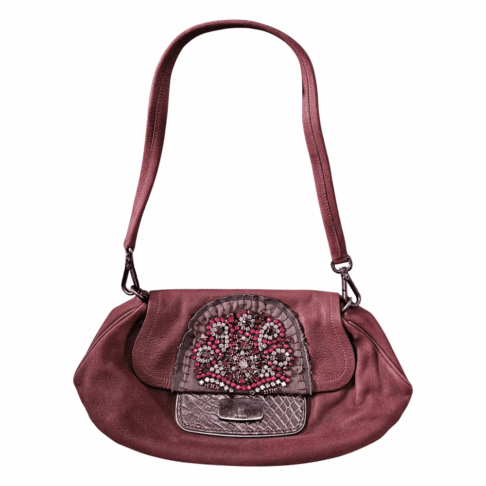 Prada Rhinestones Bag Brown Good condition - Front View