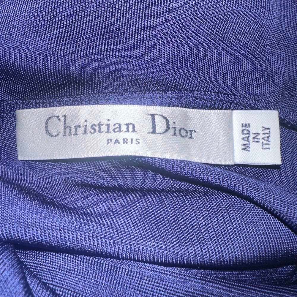 Christian Dior CD Dress Navy Viscose Good condition - Model View