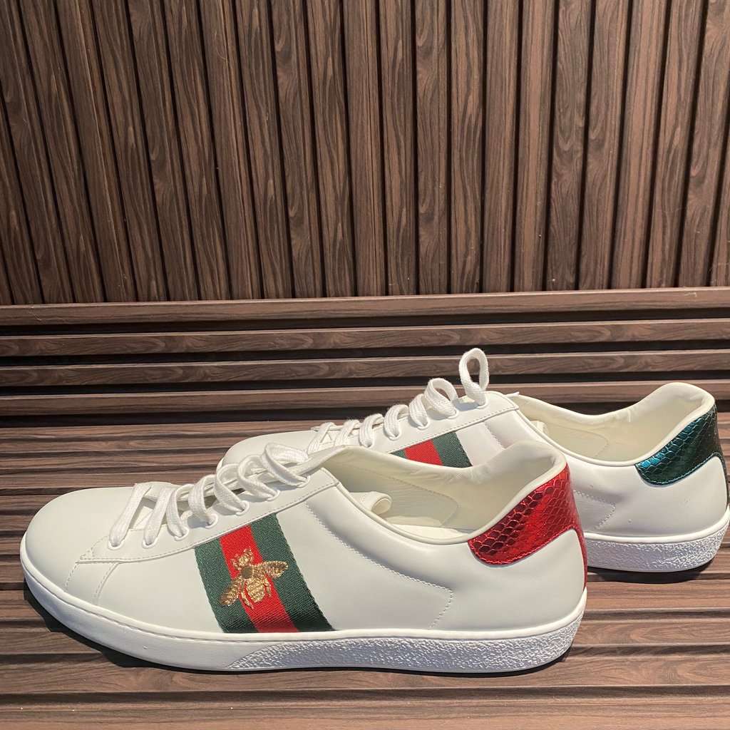Gucci Ace White Leather Never worn, with tag - Inside View