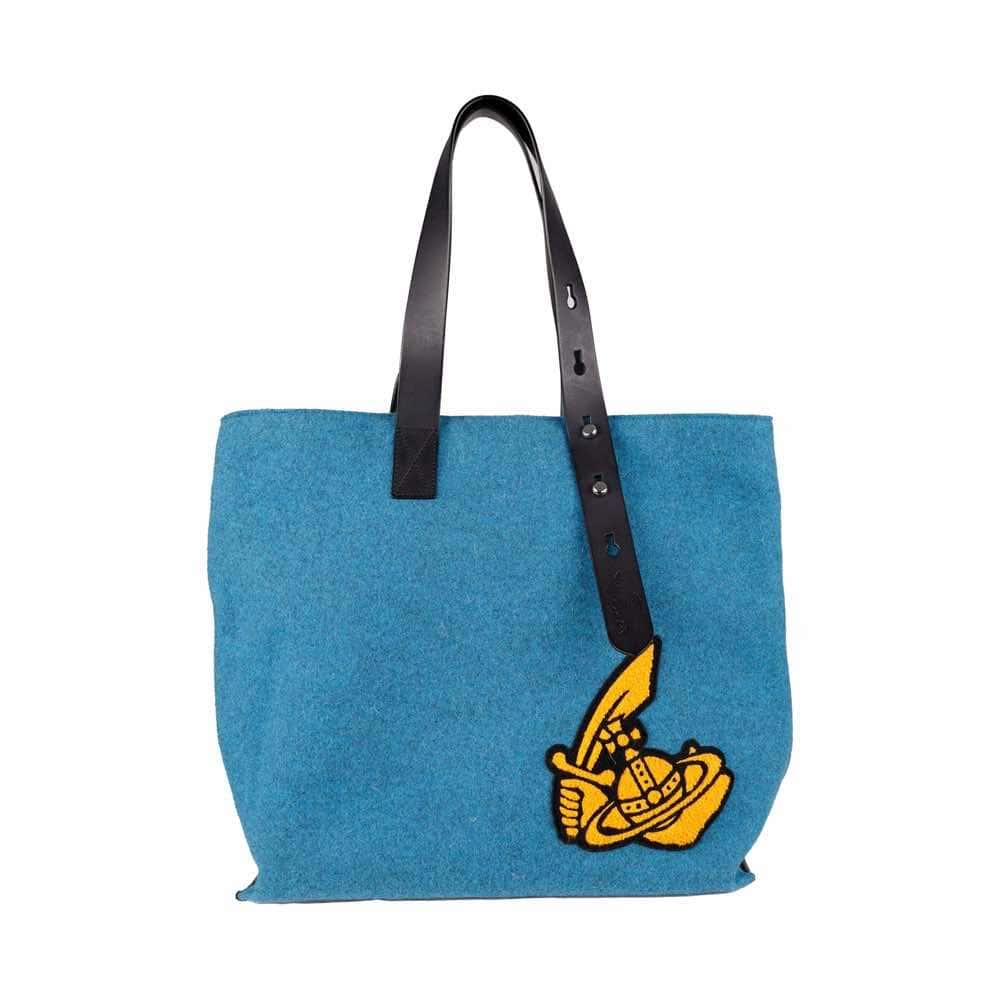 Vivienne Westwood Alice Shopper Bag Blue Very good - Front View