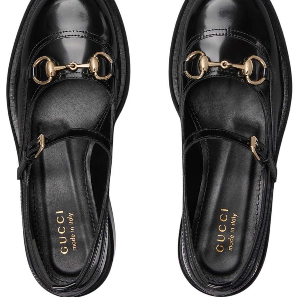 Gucci Gucci Mary Jane Black Leather Never worn, with tag - Back View