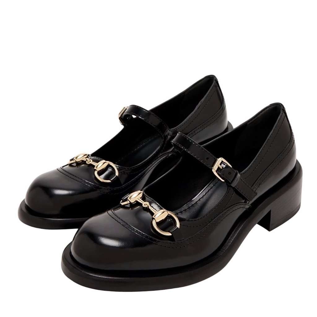 Gucci Gucci Mary Jane Black Leather Never worn, with tag - Inside View