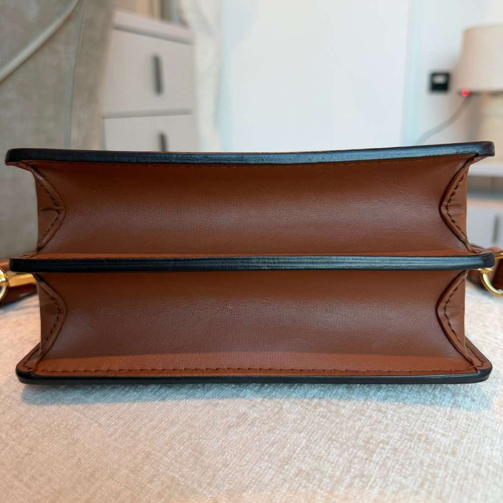 Louis Vuitton Dauphine Mini Bag Brown Leather Good - Inside View