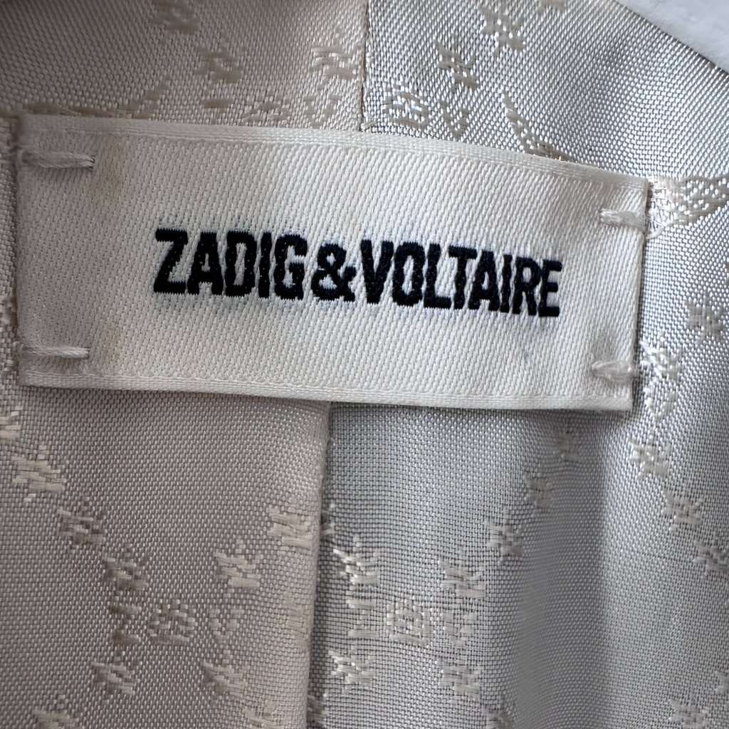 Zadig & Voltaire ZV monogrammed French jacquard Black Cotton Very good - Inside View