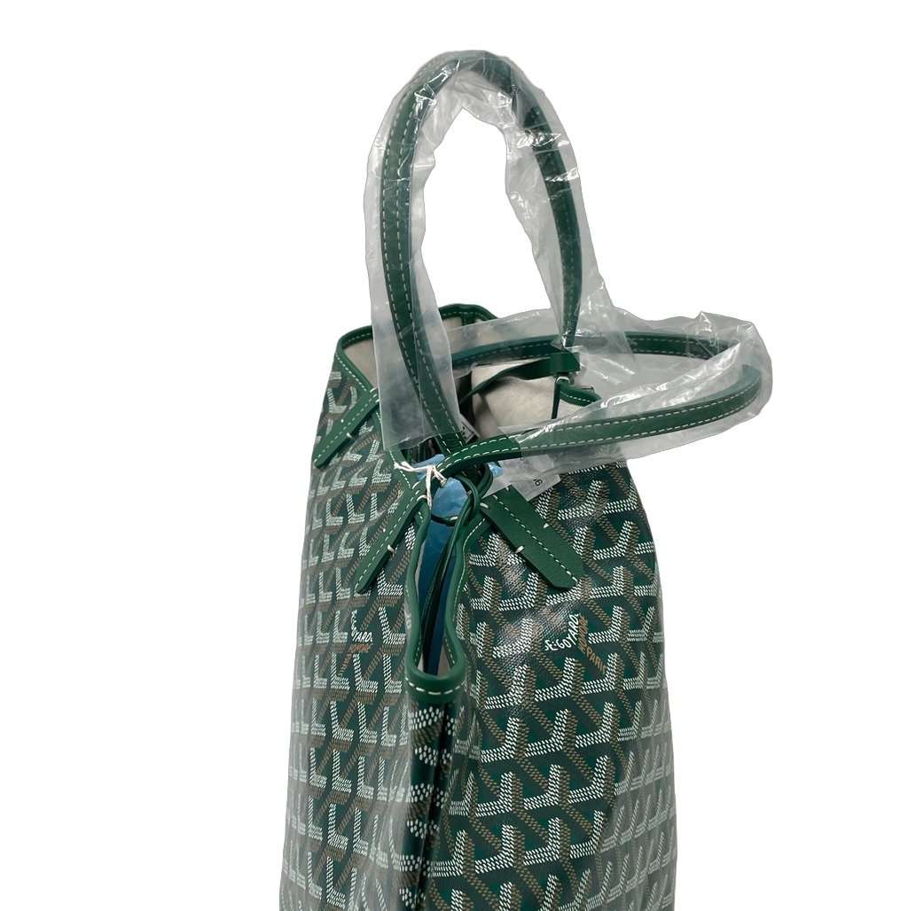 Goyard Saint Louis PM Green Green Canvas Never worn - Front View