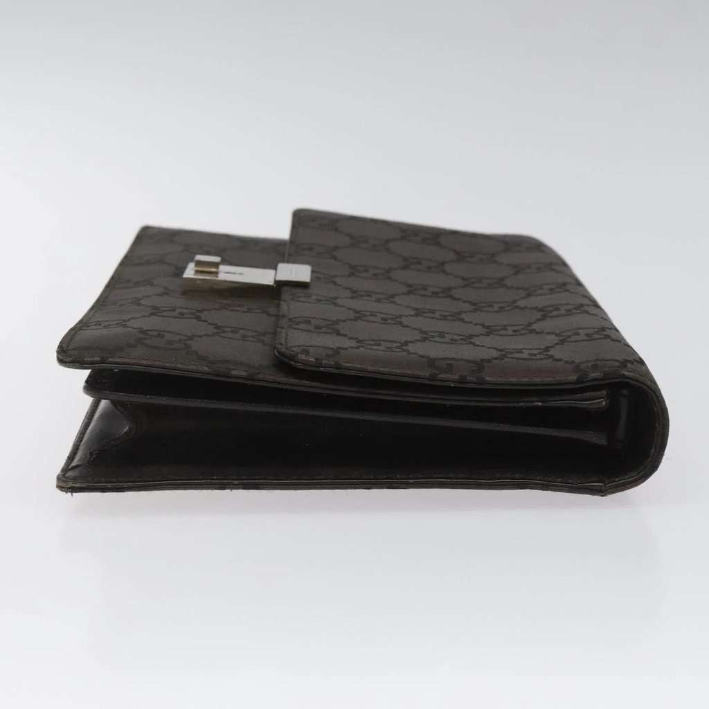 Gucci Clutch Brown Canvas Good condition - Box View