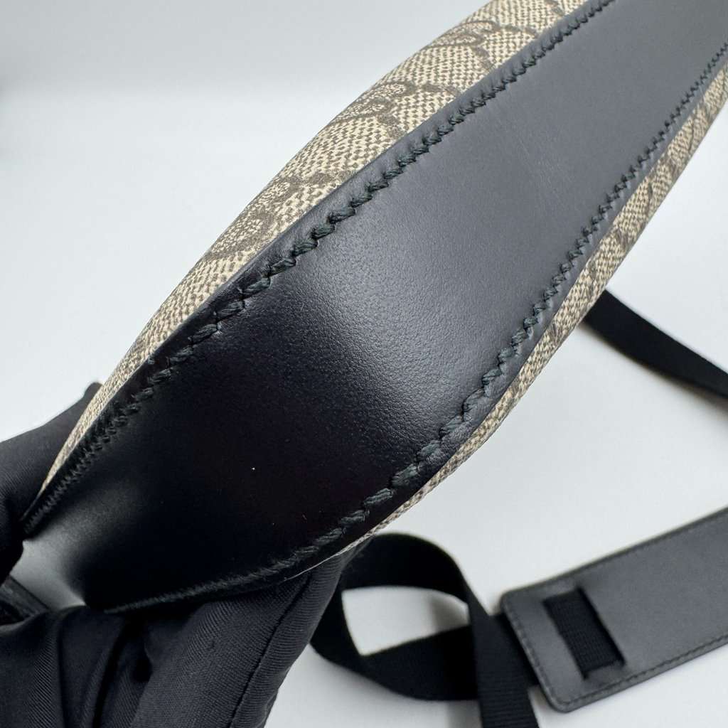 Gucci GG supreme monogram black Camel Leather Very good - Inside View