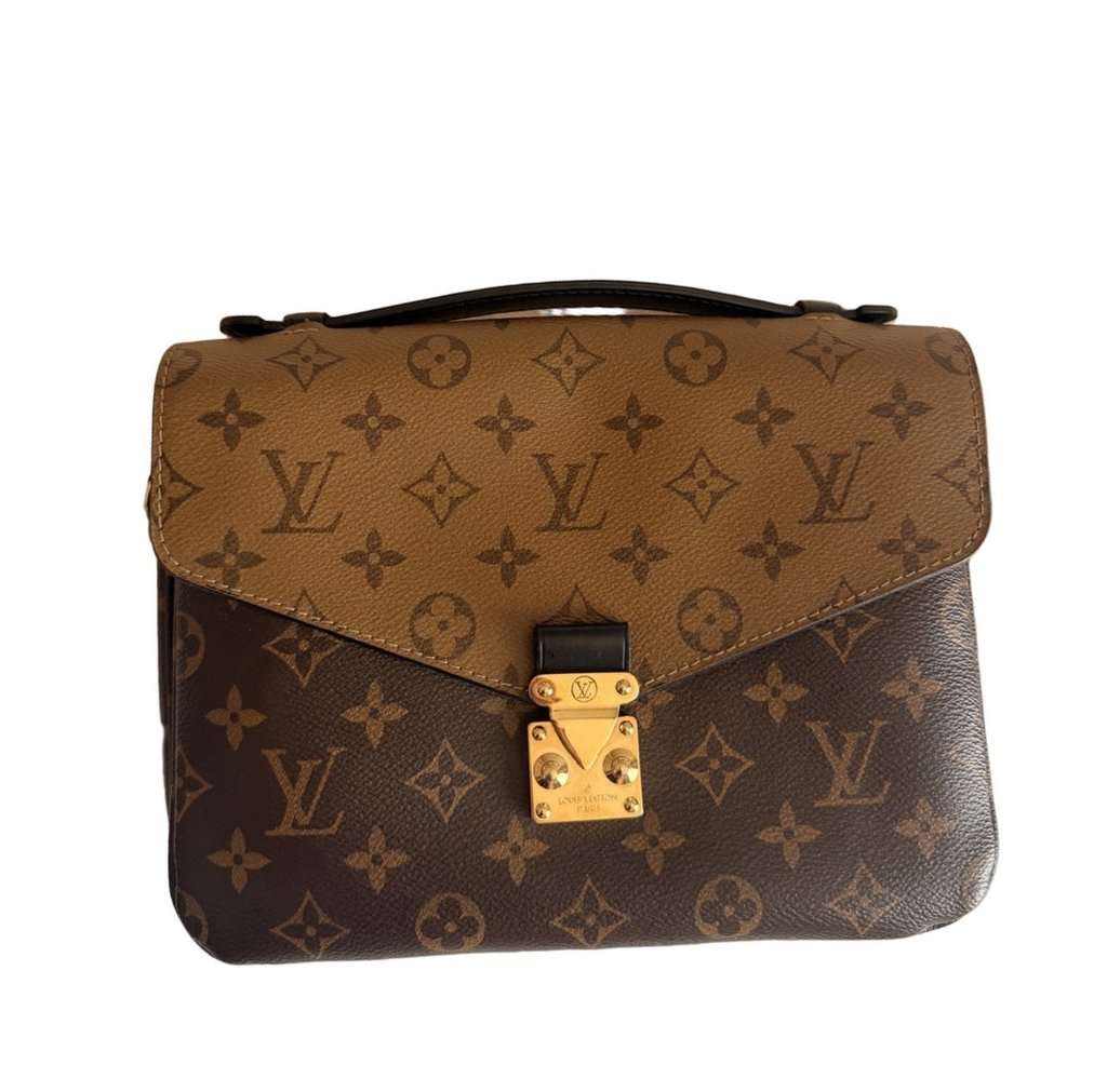 Louis Vuitton Pochette Metis Brown Canvas Very good condition - Front View