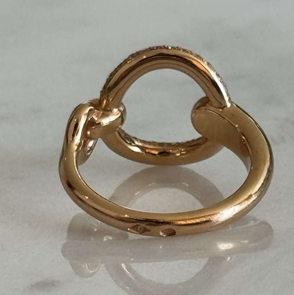 Hermès Filet d'or ring Gold Rose Gold Never worn, with tag - Back View