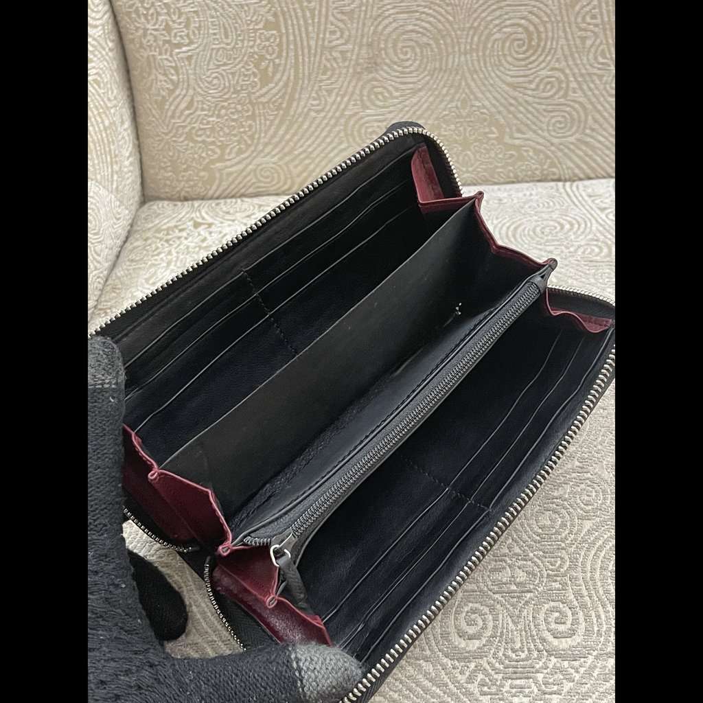 Gucci Micro Guccissima GG Wallet Black Leather Good condition - Box View