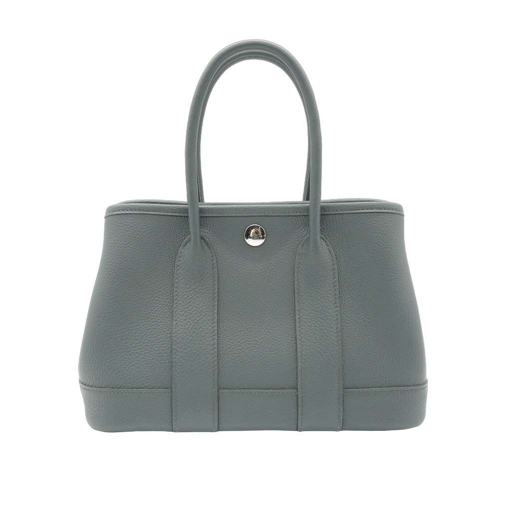 Hermès Garden Party 23 K Green Leather Very good - Front View