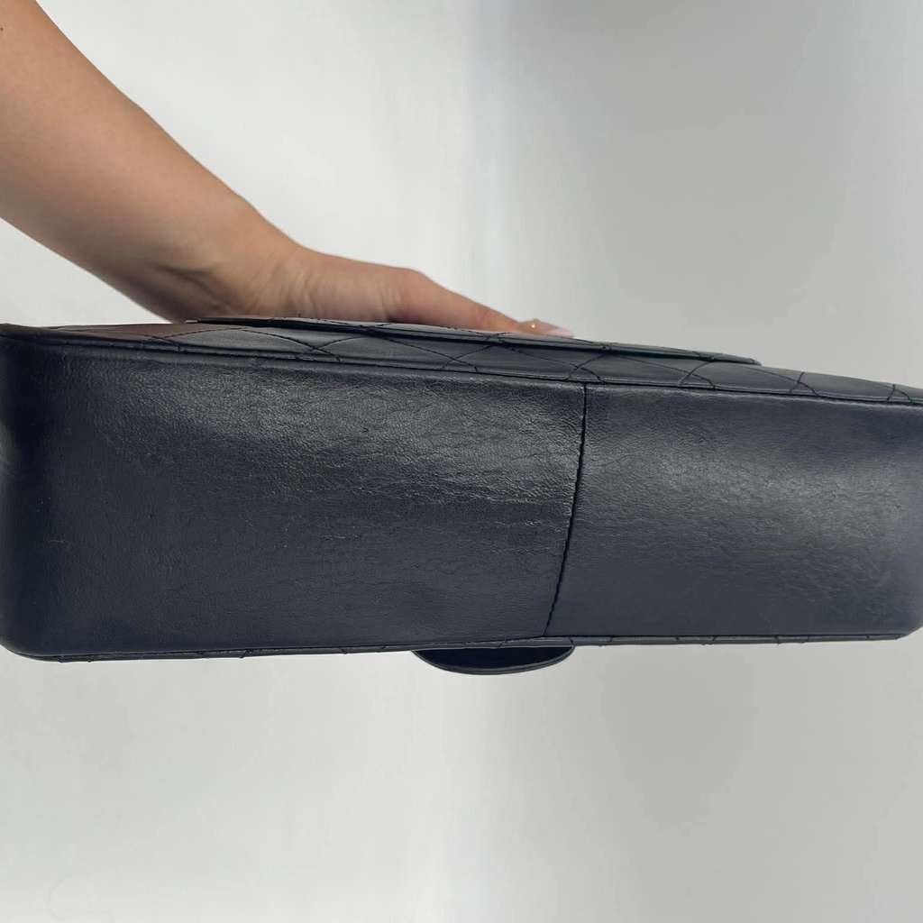 Chanel Classic Double Flap Black Leather Very good condition - Inside View