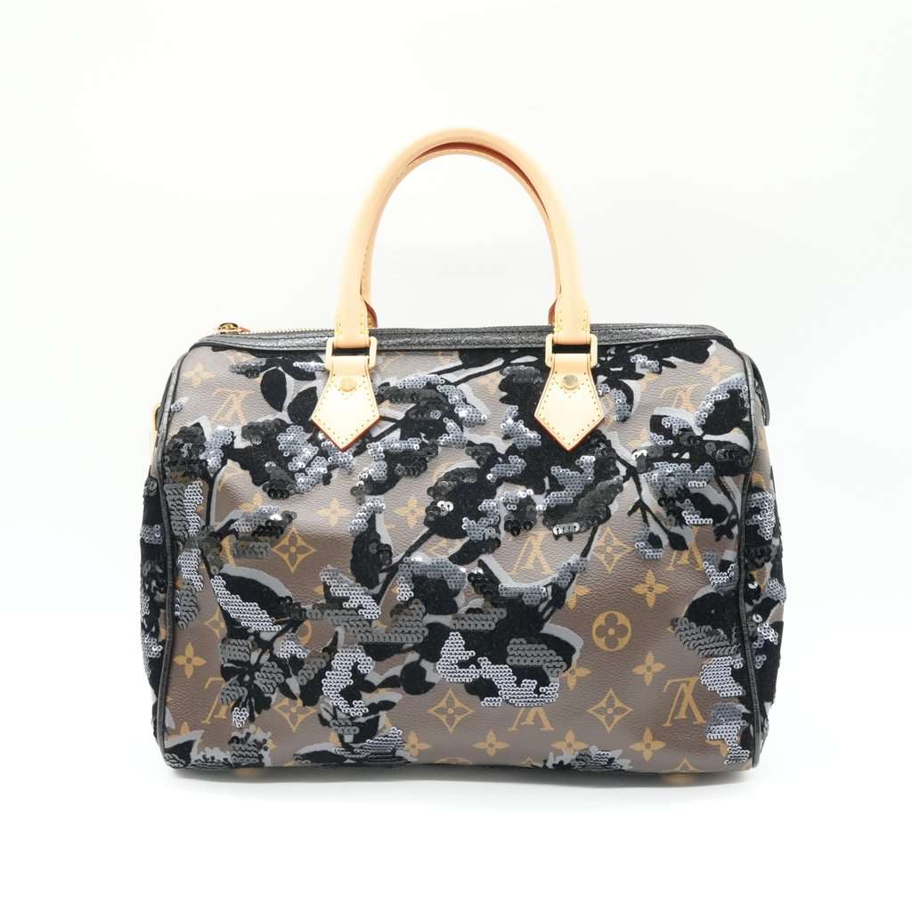 Louis Vuitton Speedy 30 Limited Edition Black Canvas Very good - Back View