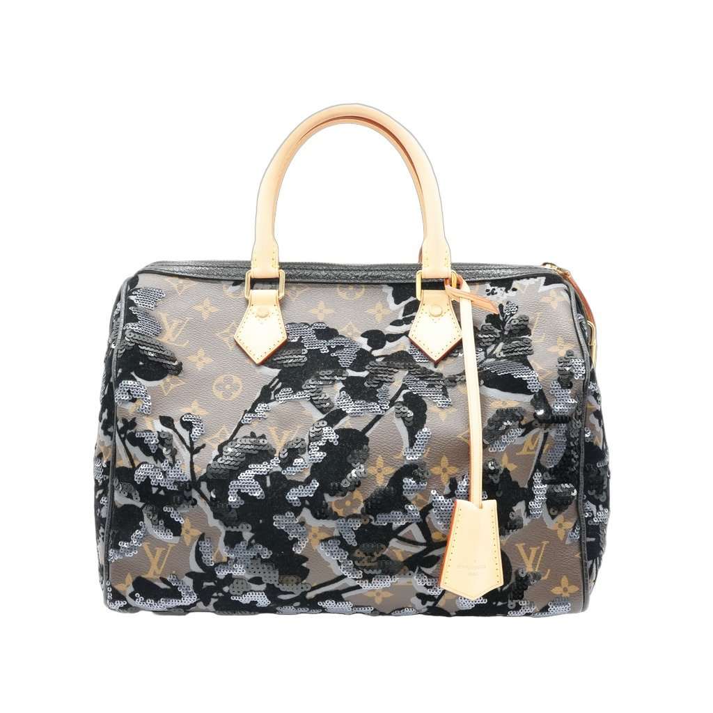 Louis Vuitton Speedy 30 Limited Edition Black Canvas Very good - Front View
