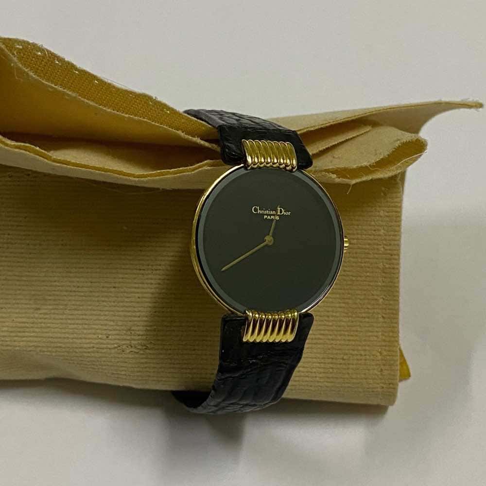Christian Dior Vintage Black Moon Watch Brown Very good condition - Back View
