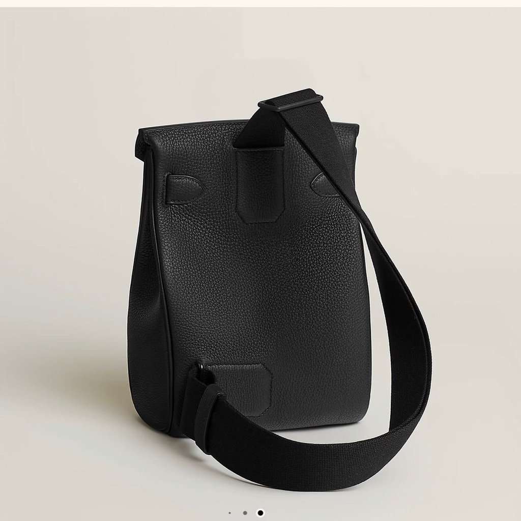 Hermès Hac a dos Black Hardware Black Never worn, with tag - Inside View